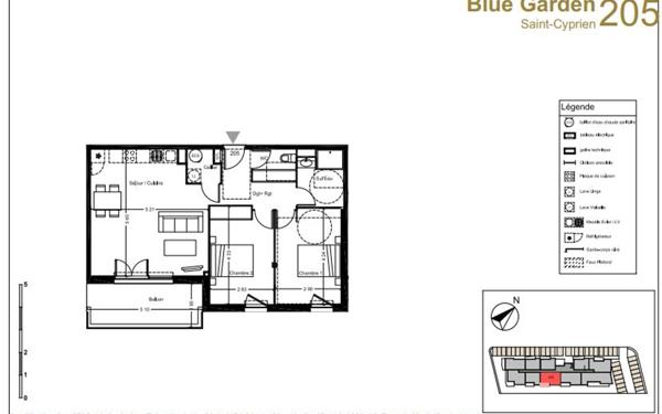 Appartement à vendre    2 pièces • 67,50 m2 Saint-Cyprien