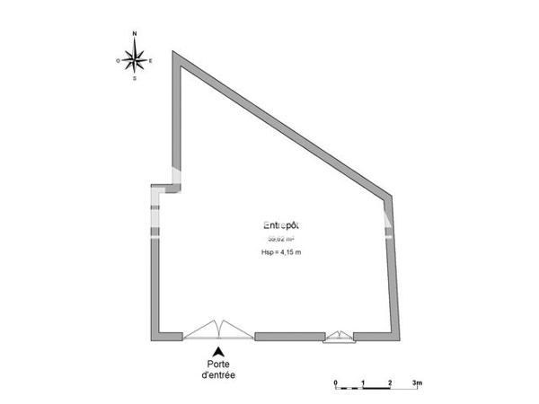 Location Local commercial 1 pièce 59.62 m² - 7 RUE PAUL VERLAINE Bordeaux 33000