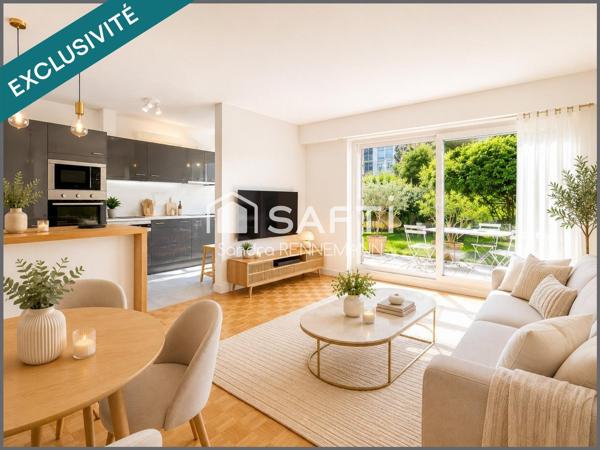2 PICES AVEC JARDIN DE 57 m2, CAVE ET PARKING