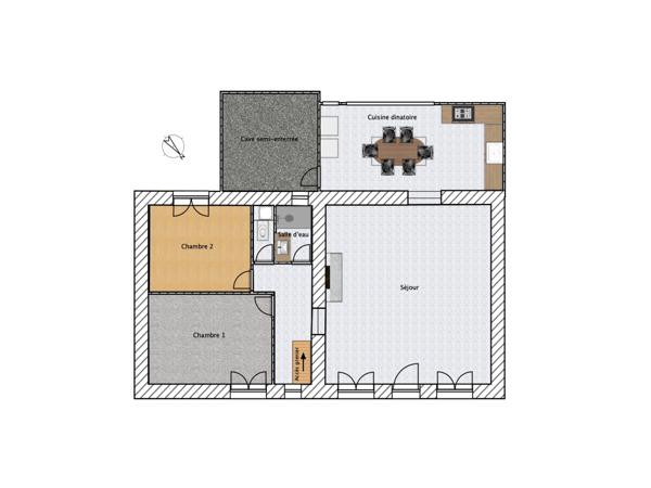 Maison 3 pièces - 91 m² Exclusivité efficity