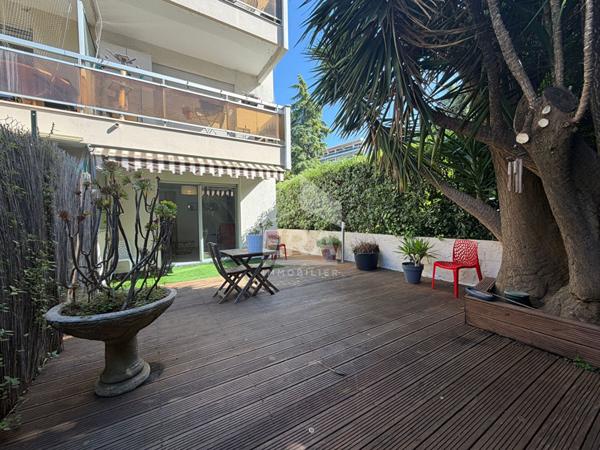 A LOUER - APPARTEMENT MEUBLE 3 PIECES EN REZ-DE-JARDIN A CAGNES-SUR-MER, SECTEUR LAUTIN