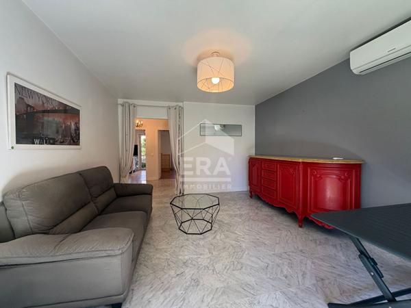 A LOUER - APPARTEMENT MEUBLE 3 PIECES EN REZ-DE-JARDIN A CAGNES-SUR-MER, SECTEUR LAUTIN