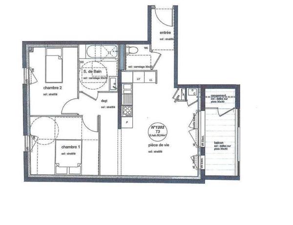 Appartement 3 pièces - 44000 Nantes -  Zola