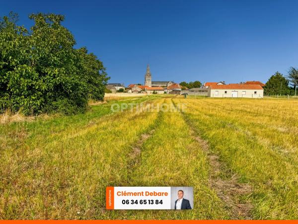 Terrain constructible d’environ 2200 m² – À 10 min de Loudun