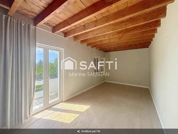 Maison mitoyenne à rénover avec locaux et garage