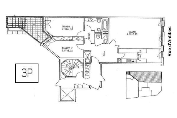 Appartement de Luxe avec Terrasse Rue d'Antibes