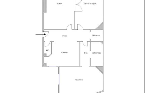 Appartement à vendre    3 pièces • 63,05 m2 Paris 12