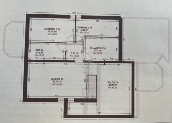 Appartement à vendre |  Saint-Paul-lès-Dax |  4 pièces | 65 m²