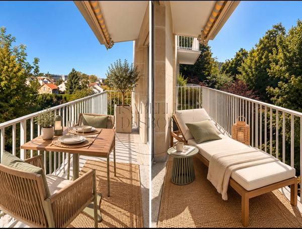 EXCLUSIVITÉ - F4 de 86 m² avec balcon plein sud, cave et parking - Chambourcy centre.