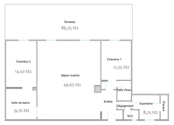 Bureau
         5 pièces
        - 106 m² 1 250 000 € *
