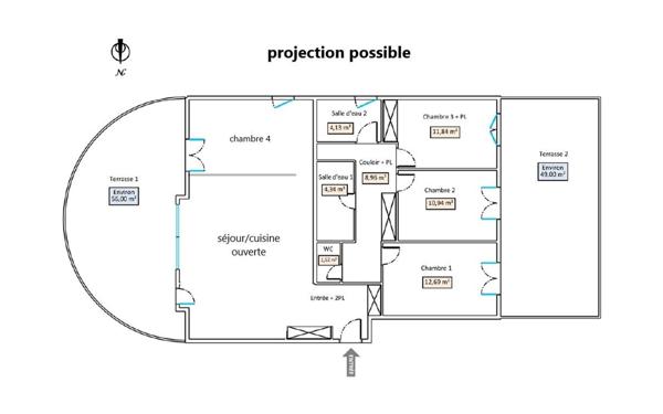 Appartement à vendre    6 pièces • 108,28 m2 Antony