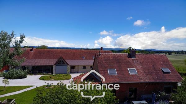 Dpt de SAONE ET LOIRE(71), à vendre MONTPONT EN BRESSE (71470) maison avec gîte et chambres d'hôtes P12 de 470 m² - Terrain de 4 374,00 m²