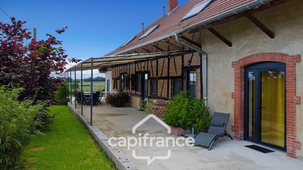 Dpt de SAONE ET LOIRE(71), à vendre MONTPONT EN BRESSE (71470) maison avec gîte et chambres d'hôtes P12 de 470 m² - Terrain de 4 374,00 m²
