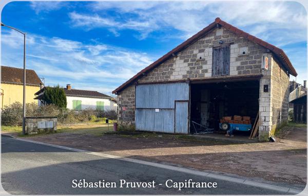Local/Atelier 110m2 à vendre SAINT PIERRE DE COLE (24) + Terrain jouxtant de 246 m² en zone U.