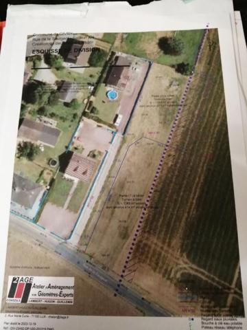 magnifique terrain plat sur  Givry 1381 m2