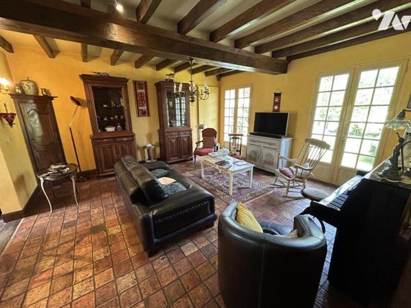 maison avec étang