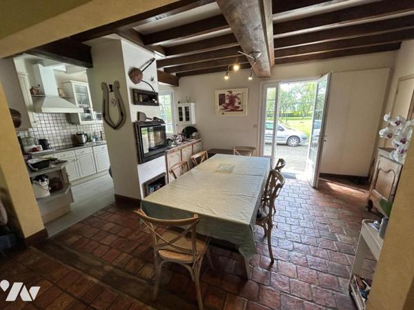 maison avec étang