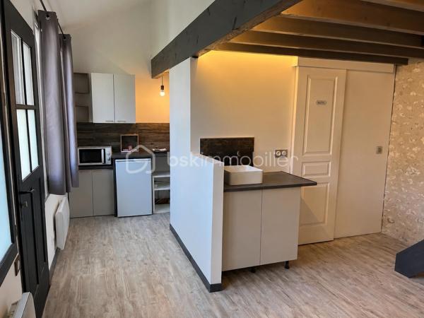 Situé en retrait de la rue, cet appartement T2 (73 m² dont 55m² Carrez) vous propose sa tranquillité et son charme sur deux niveaux.

Récemment rénové, il associe vieilles pierres et modernité, 
Au RDC , l'entrée et la cuisine laissent place à un bel espace de vie de 24 m² mariant le charme des poutres et des pierres.
La salle de bain entièrement repensée et rénovée vous séduira par sa clarté et son ergonomie.

L'étage dédié à l'espace nuit vous accueille chaleureusement avec son parquet et la luminosité de ses Velux
Ce dernier, sous pente, offre un double espace.

Ce bien se complète d’un espace de rangement et d’un rare box privé

Il se situe dans un quartier calme d’Etampes, proche de toutes les commodités (gare, commerces...) et accès RN20
Charges de copropriété : 30€

Un bien aux nombreux atouts … à découvrir sans attendre !