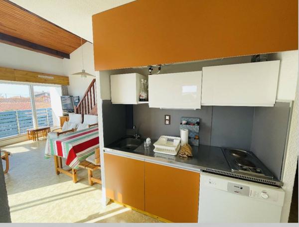 Appartement de deux chambres avec place de parking, en bord de mer à Biscarrosse