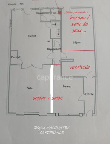 A Vendre -  Maison de bourg rénovée – 190 m² – 5 chambres – équipements modernes : une opportunité rare au centre bourg. MORTAIN (50)