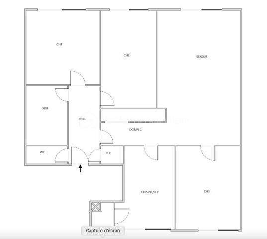 Appartement de 87 m²