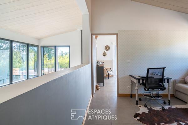 Maison contemporaine avec jardin