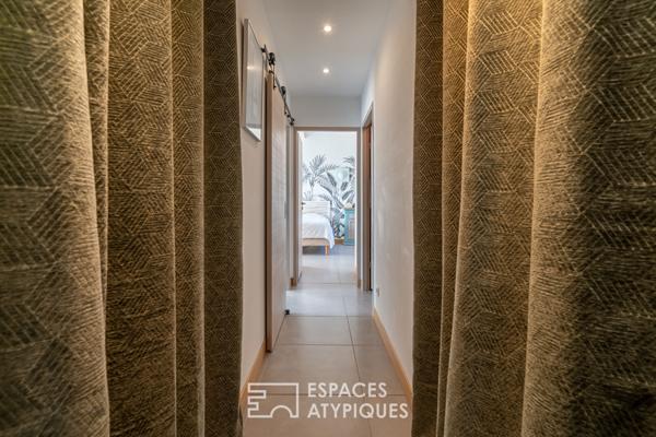 Maison contemporaine avec jardin