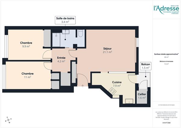 Appartement Saint Maur Des Fosses 3 pièce(s) 63 m2