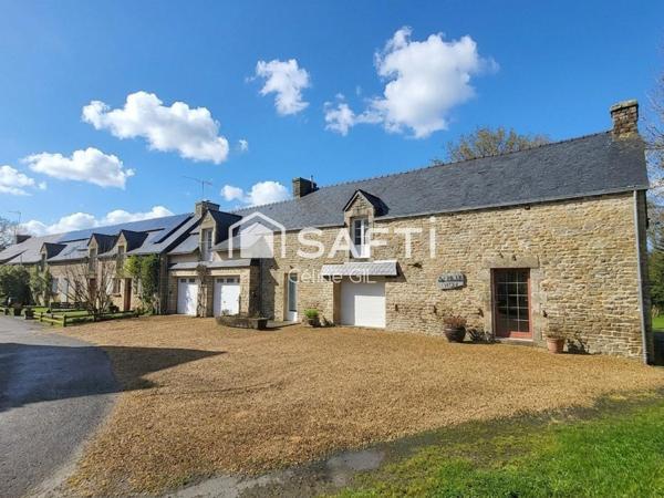 Maison avec gîte et appartement – piscine – proche Josselin