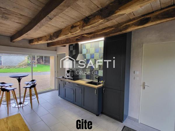 Maison avec gîte et appartement – piscine – proche Josselin
