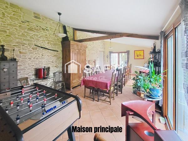 Maison avec gîte et appartement – piscine – proche Josselin