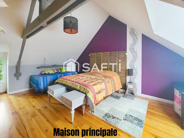 Maison avec gîte et appartement – piscine – proche Josselin
