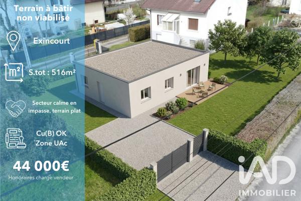 Terrain à vendre 516 m² Exincourt