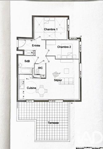 Appartement à vendre 3 pièces 67 m² Trappes
