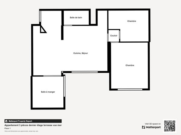 Appartement Sete 3 pièces 56.21 m²