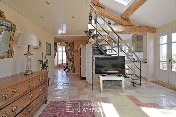 Appartement avec terrasse de 100 m² sans vis-à-vis, dernier étage, Quartier Feuchères