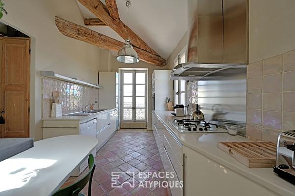 Appartement avec terrasse de 100 m² sans vis-à-vis, dernier étage, Quartier Feuchères