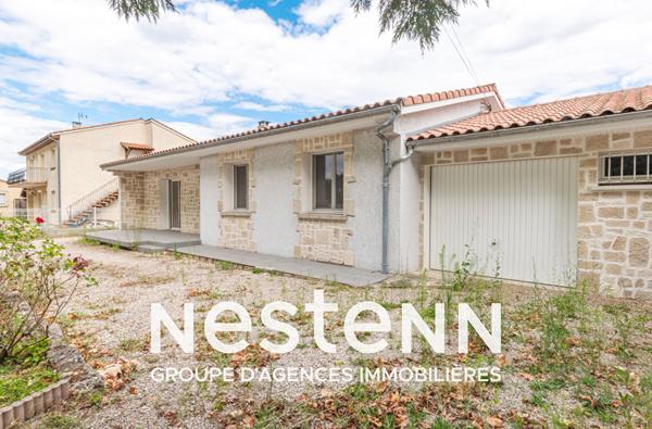 Gaillac, maison de plain-pied 100 m2 habitables, parcelle 1000 m2, 5 pièces, 3 chambres