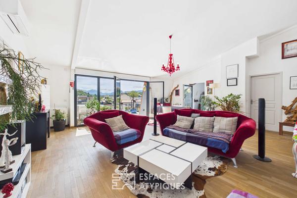 Attique d’exception avec terrasse panoramique et garage double