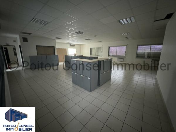 LOCATION RETAIL BUREAUX D’ENVIRON 575m2 AU CALME AVEC PARKING ZONE MENDES FRANCE CHAURAY