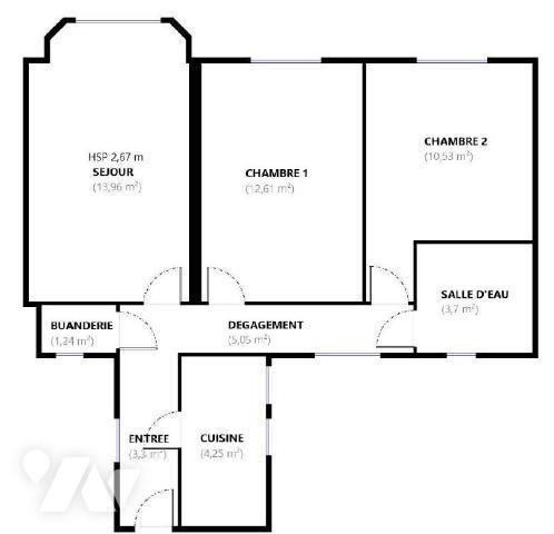 PARIS XVIIIe - Appartement 3 pièces - Secteur Square Carpeaux