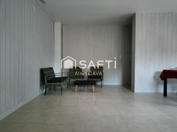 Appartement de 96m² en rez de jardin avec terrasse ,garage et jardin