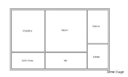 Appartement F2 à vendre  2 pièces - 28,95 m2 PARIS - 75010