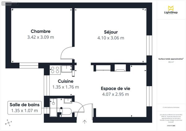 Appartement ancien à vendre à Paris 18e arrondissement à Paris (75018), ref : 75300/7   
Montmartre