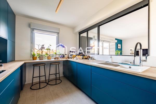 Dijon centre ville, Quartier Jouvence, appartement type 4 de 82 m2 avec terrasse, caves et garage en sous-sol