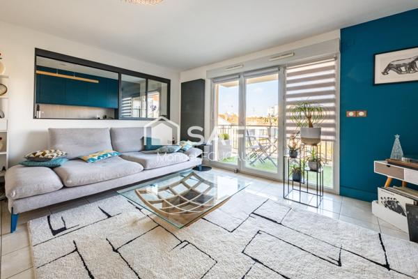 Dijon centre ville, Quartier Jouvence, appartement type 4 de 82 m2 avec terrasse, caves et garage en sous-sol