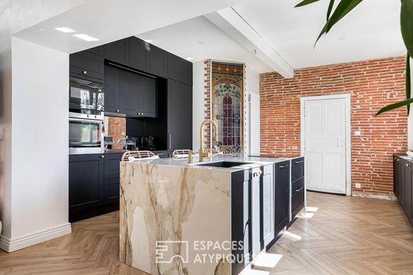 Maison toulousaine rénovée avec jardin proche de Toulouse