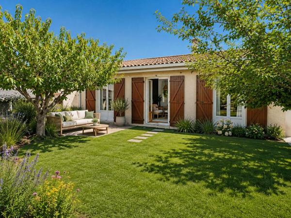 BLANQUEFORT Maison de PLAIN-PIED avec   JARDIN et GARAGE POSSIBILITÉ 3ème CHAMBRE