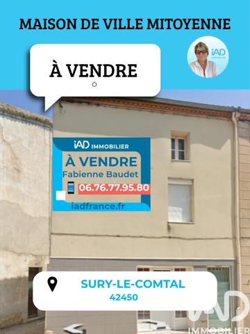 Maison à vendre 4 pièces 52,8 m² Sury-le-Comtal