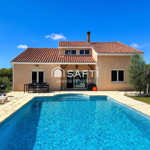 MAISON FAMILIALE JARDIN ARBORE PISCINE SAINT-JORY